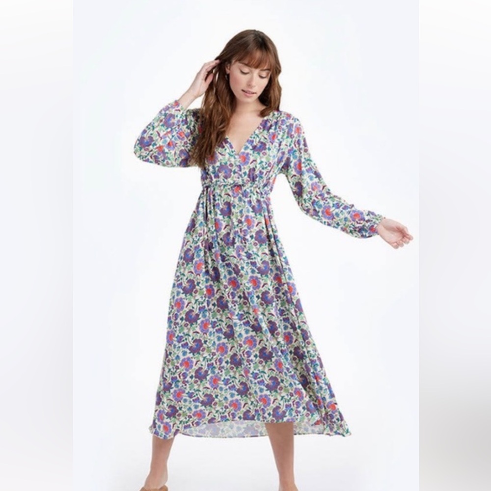 NWOT Summersalt Cinched Waist Caftan Dress